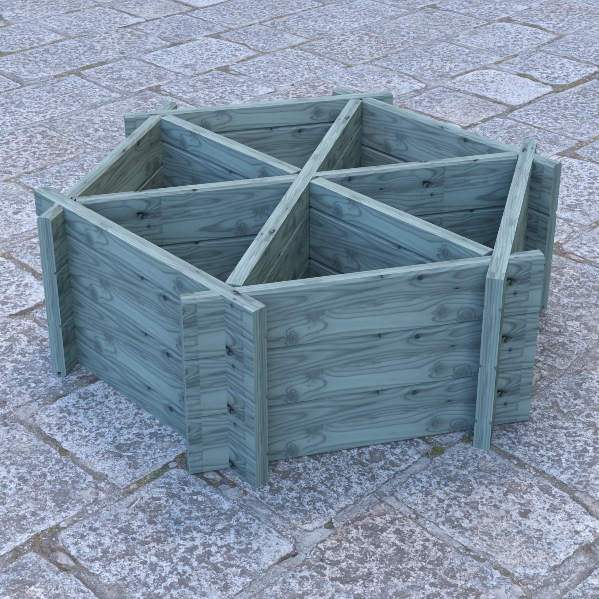 Shire 6 Segments Hexagonal Planter - JJ Building Materials