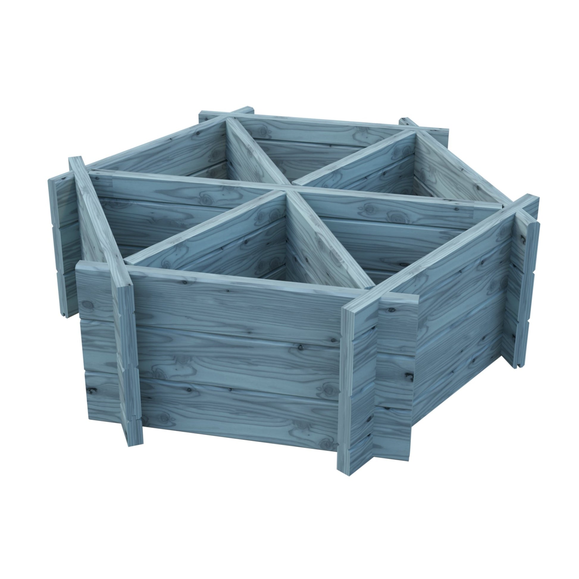 Shire 6 Segments Hexagonal Planter - JJ Building Materials