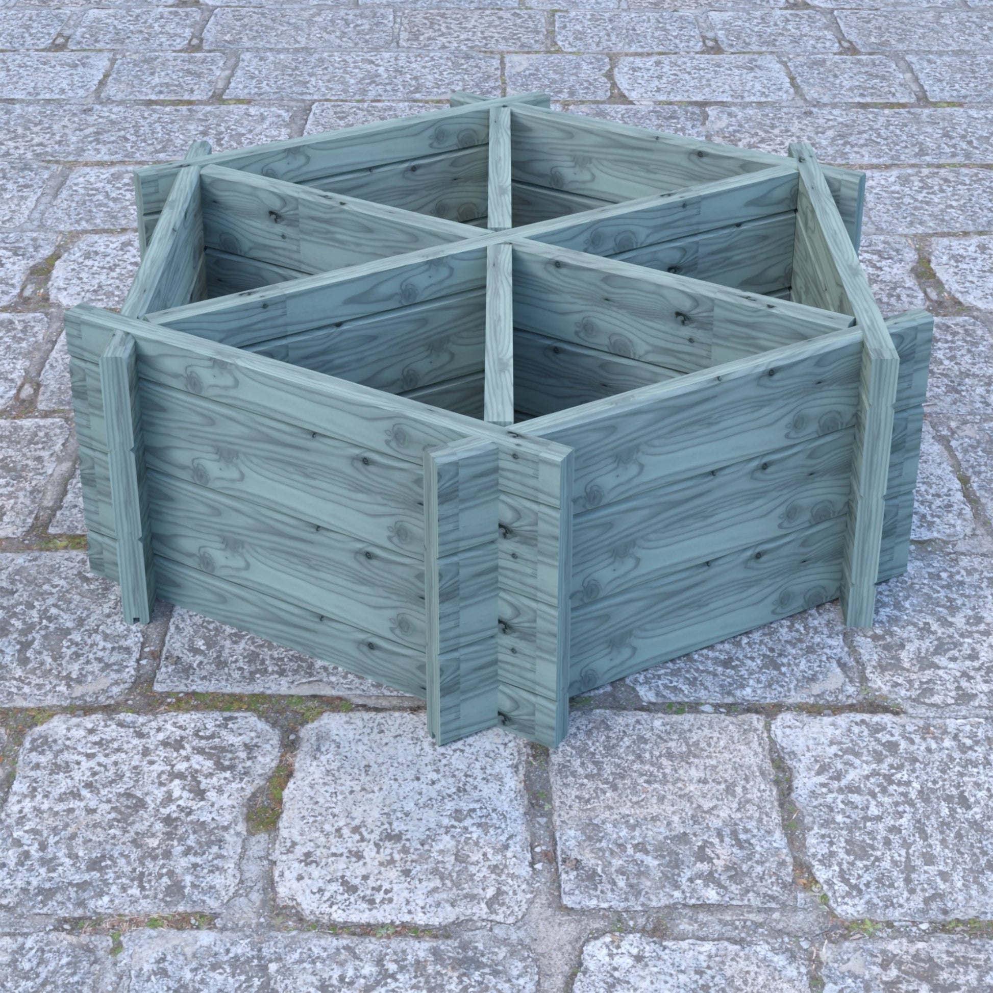 Shire 6 Segments Hexagonal Planter - JJ Building Materials