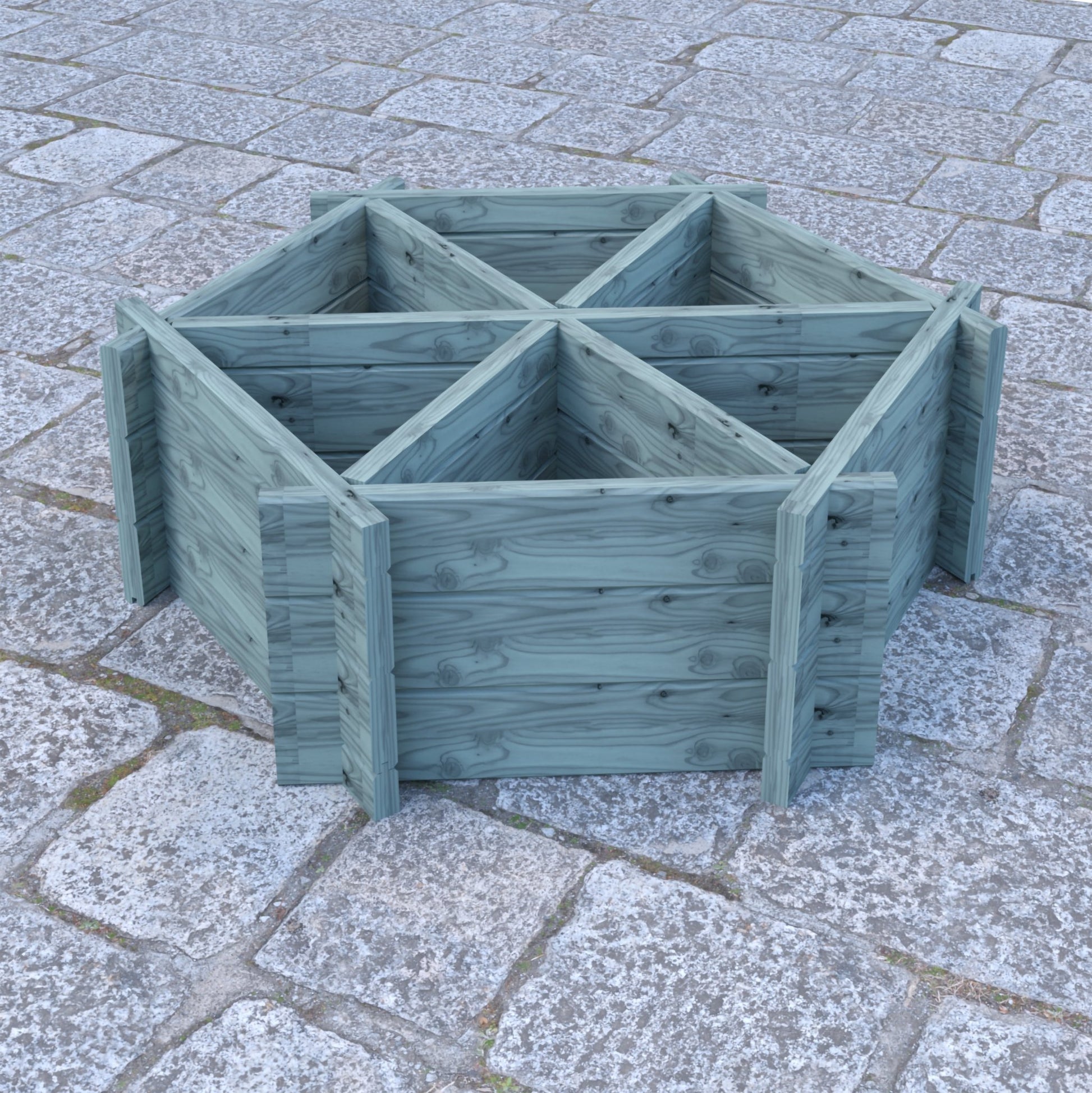 Shire 6 Segments Hexagonal Planter - JJ Building Materials