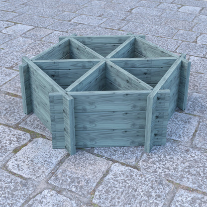 Shire 6 Segments Hexagonal Planter - JJ Building Materials