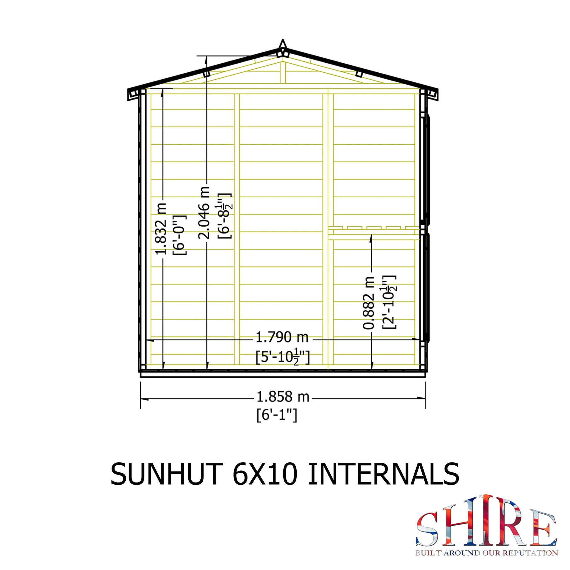 Shire 6 x 10ft Sun Hut - JJ Building Materials