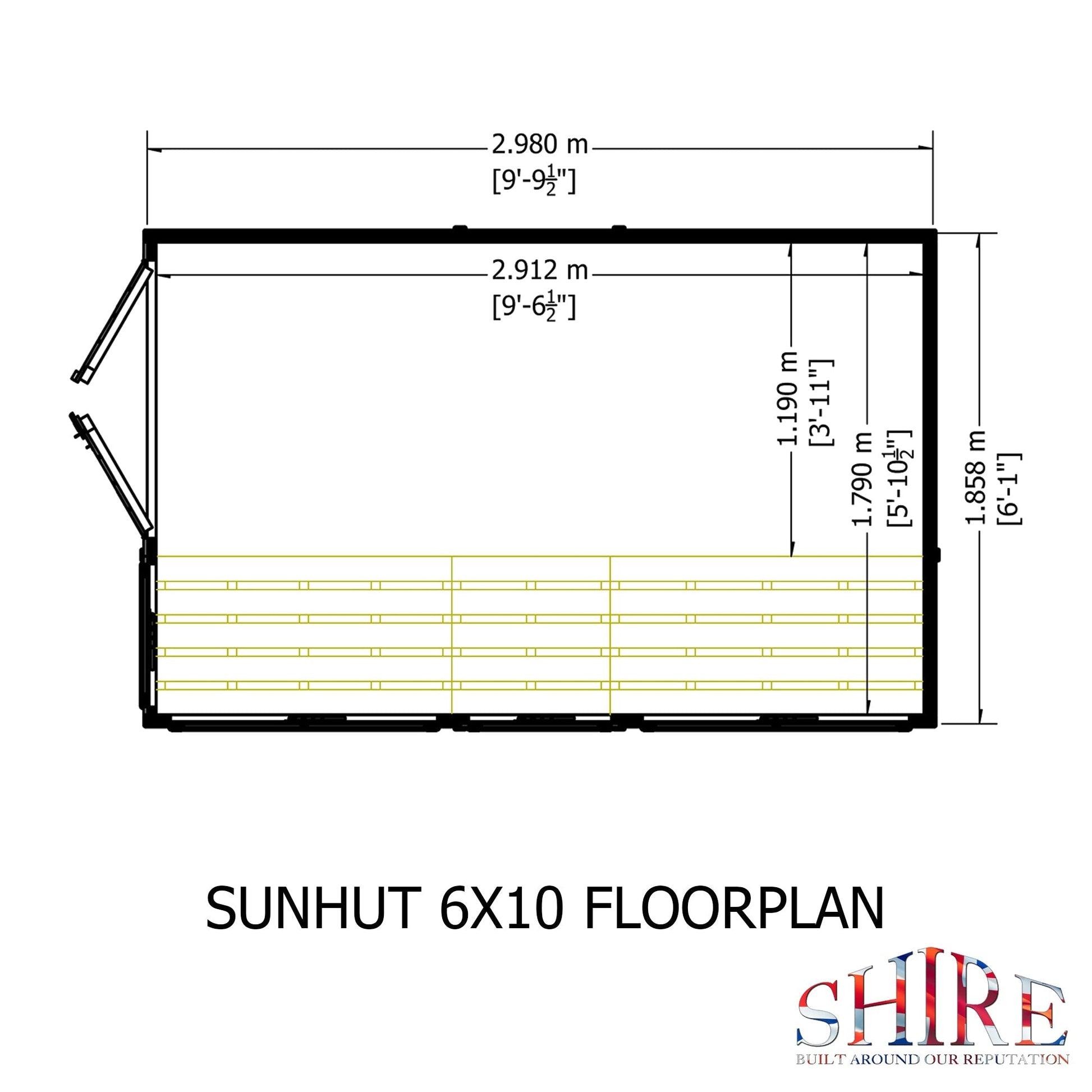 Shire 6 x 10ft Sun Hut - JJ Building Materials