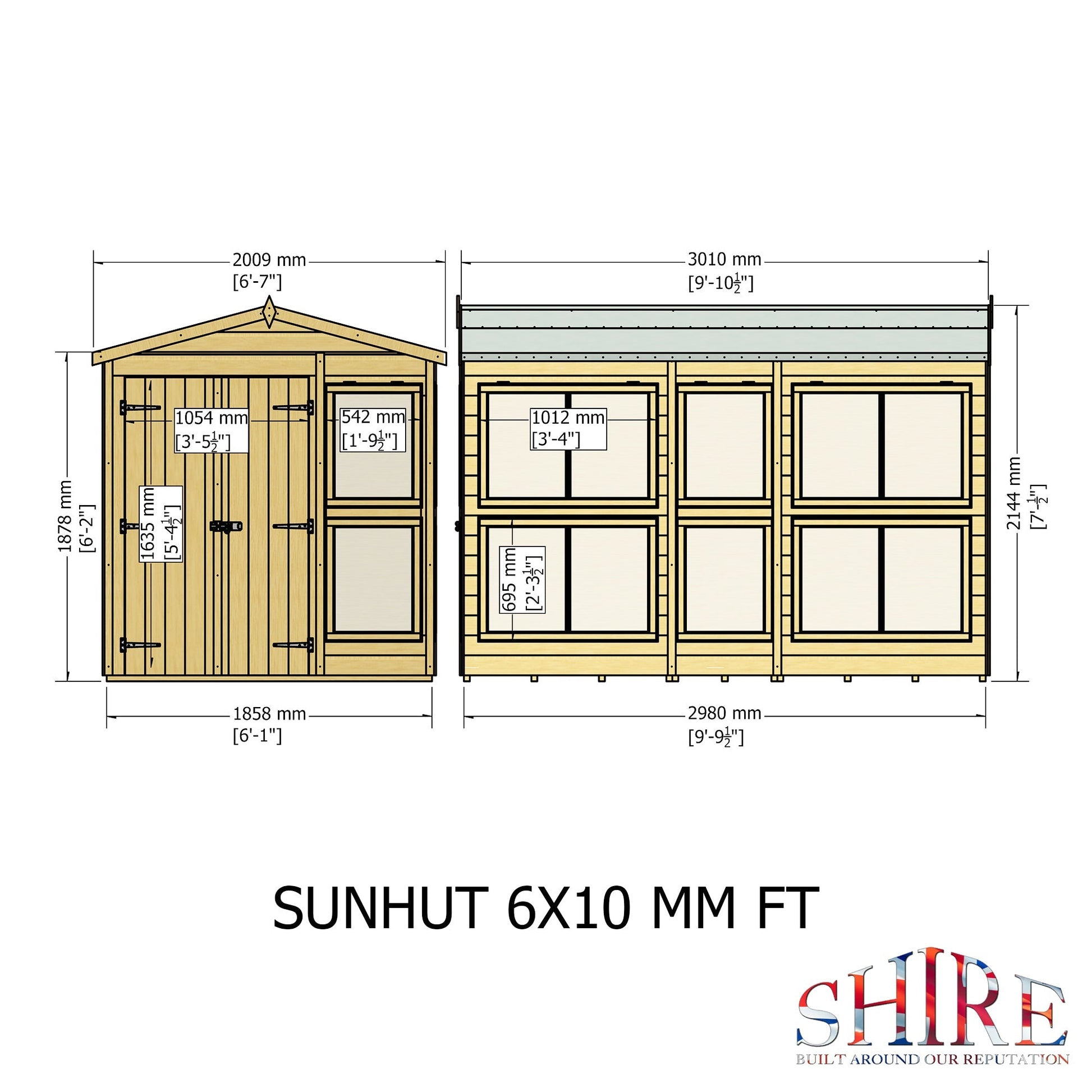 Shire 6 x 10ft Sun Hut - JJ Building Materials