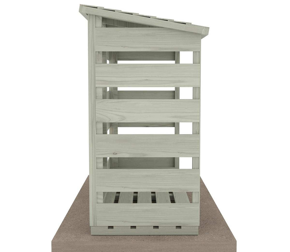 Shire 6 x 3ft Pressure Treated Log Store - JJ Building Materials