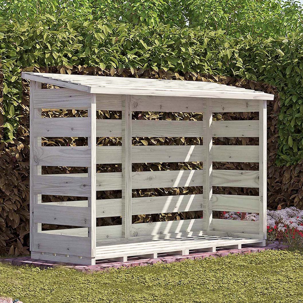 Shire 6 x 3ft Pressure Treated Log Store - JJ Building Materials