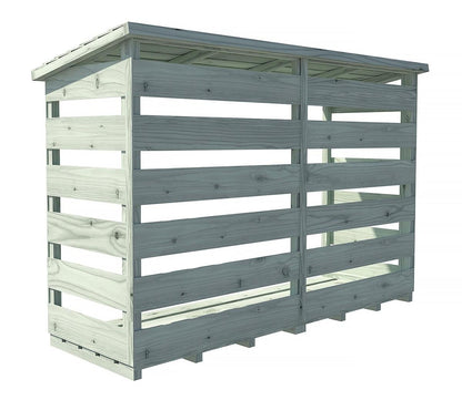 Shire 6 x 3ft Pressure Treated Log Store - JJ Building Materials