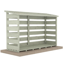 Shire 6 x 3ft Pressure Treated Log Store - JJ Building Materials