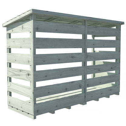 Shire 6 x 3ft Pressure Treated Log Store - JJ Building Materials