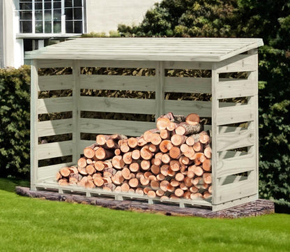 Shire 6 x 3ft Pressure Treated Log Store - JJ Building Materials