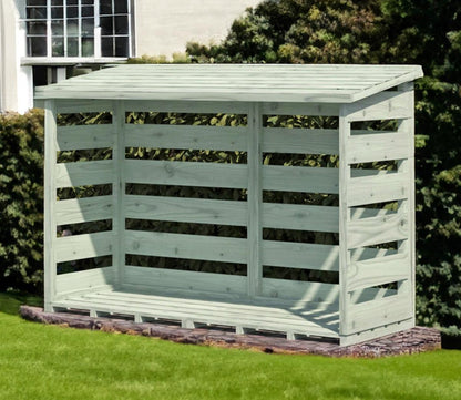 Shire 6 x 3ft Pressure Treated Log Store - JJ Building Materials
