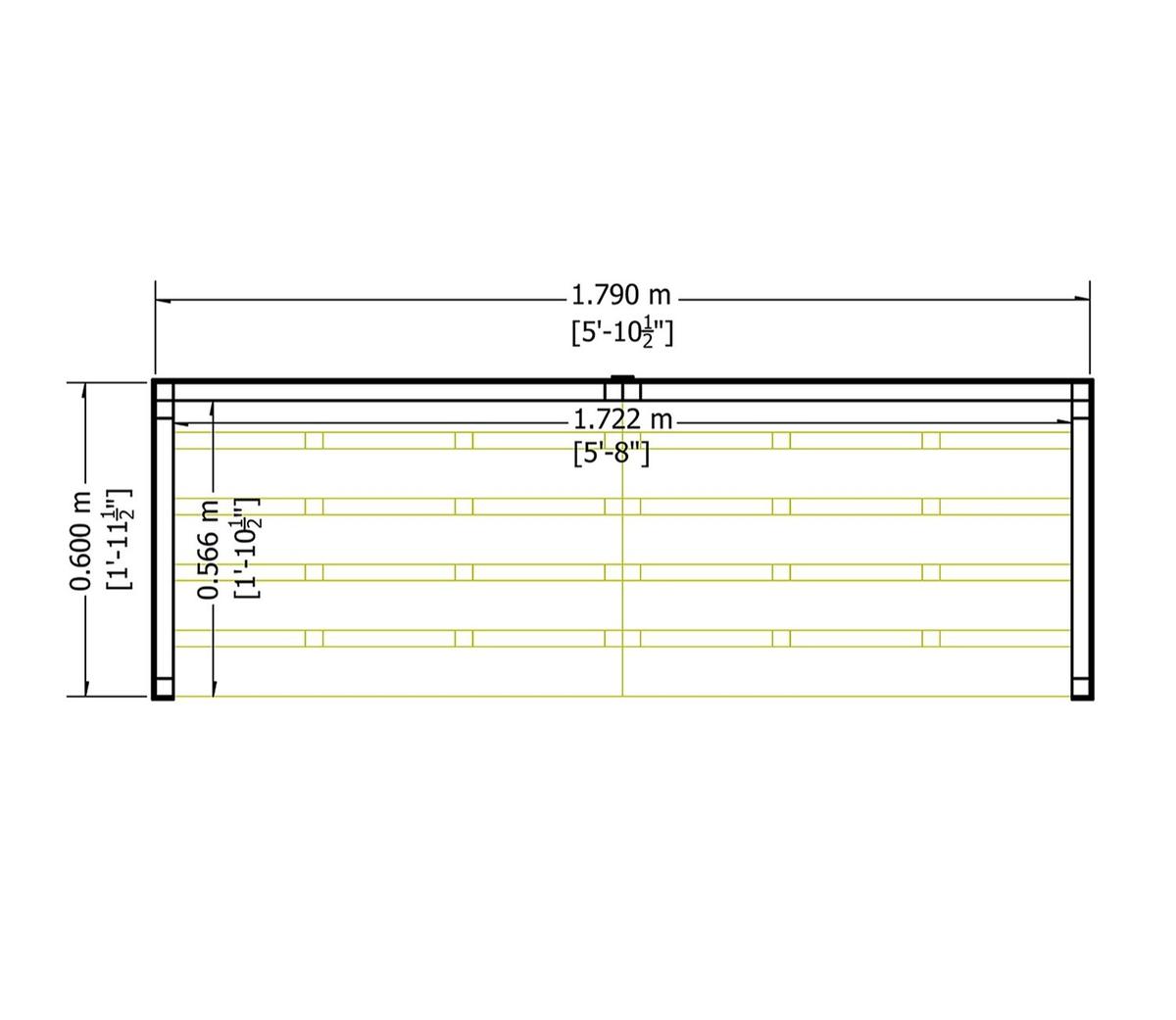Shire 6 x 3ft Pressure Treated Log Store - JJ Building Materials