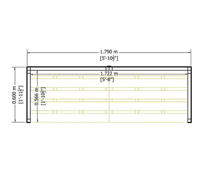 Shire 6 x 3ft Pressure Treated Log Store - JJ Building Materials