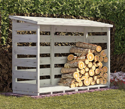 Shire 6 x 3ft Pressure Treated Log Store - JJ Building Materials