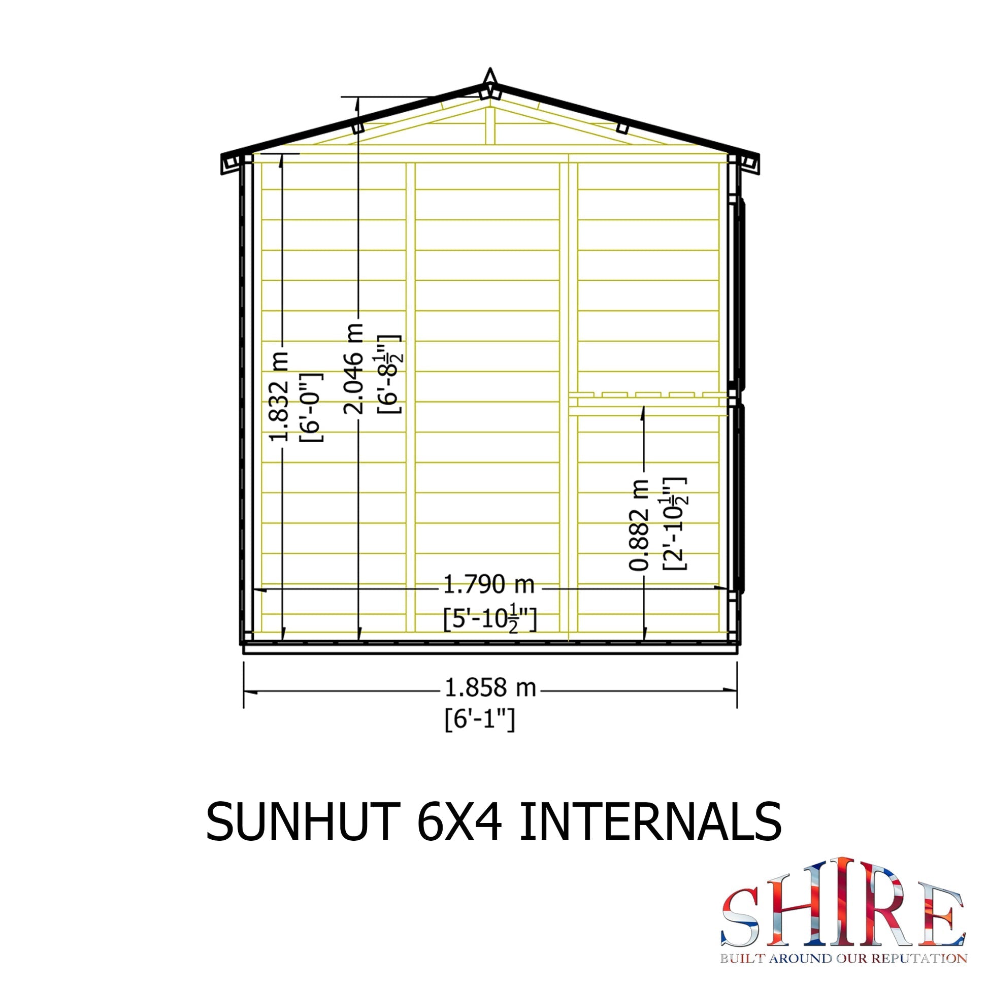 Shire 6 x 4ft Sun Hut - JJ Building Materials