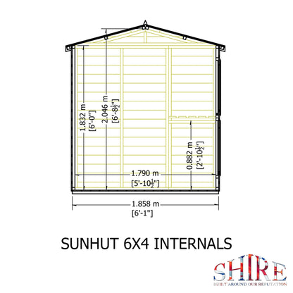 Shire 6 x 4ft Sun Hut - JJ Building Materials