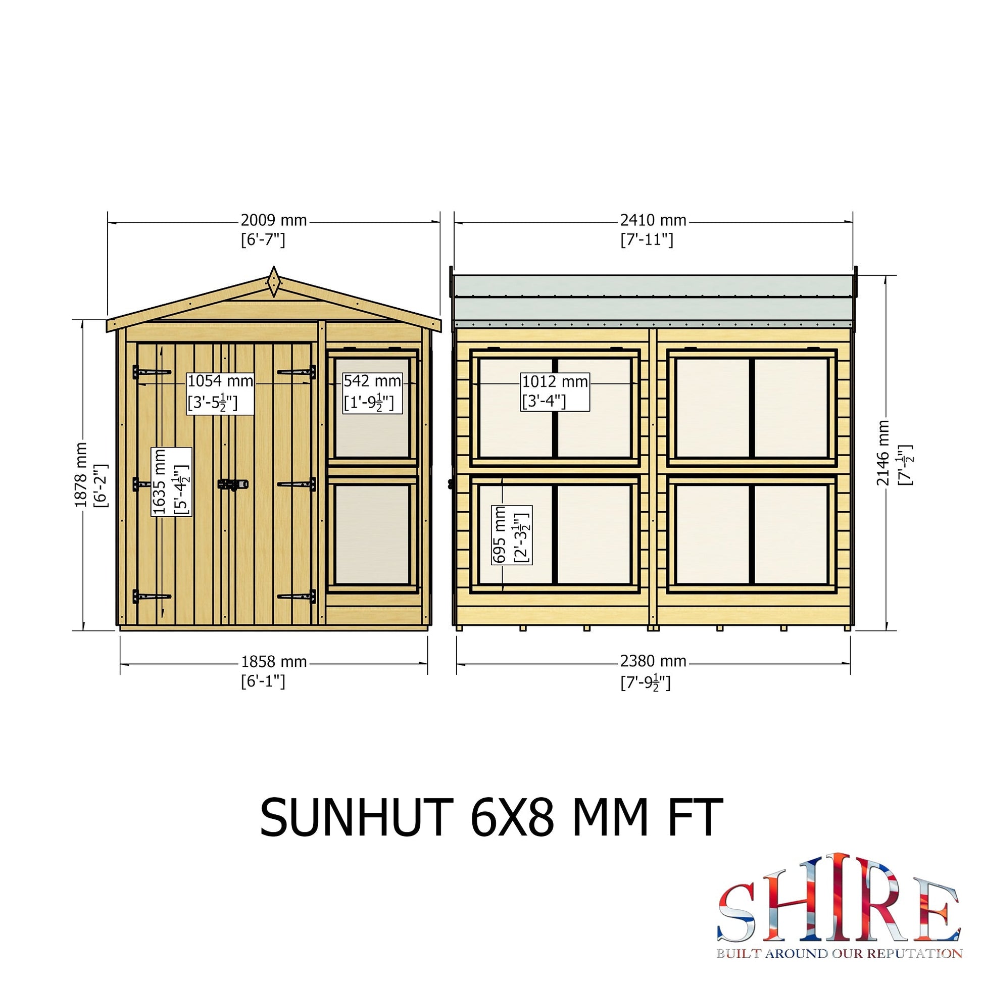 Shire 6 x 8ft Sun Hut - JJ Building Materials