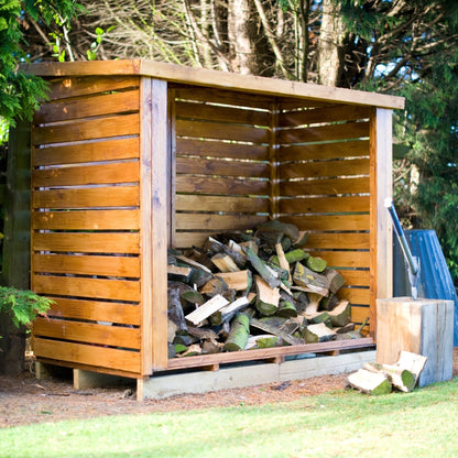 Shire 6.7 x 4.3ft Large Heavy Duty Log Store - JJ Building Materials