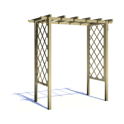 Shire 6x3FT Arch Trellis Pressure Treated Pergola - JJ Building Materials