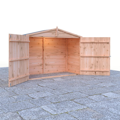 Shire 7 x 3ft Double Door Overlap Apex Bike Shed - JJ Building Materials
