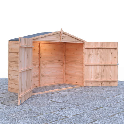 Shire 7 x 3ft Double Door Overlap Apex Bike Shed - JJ Building Materials