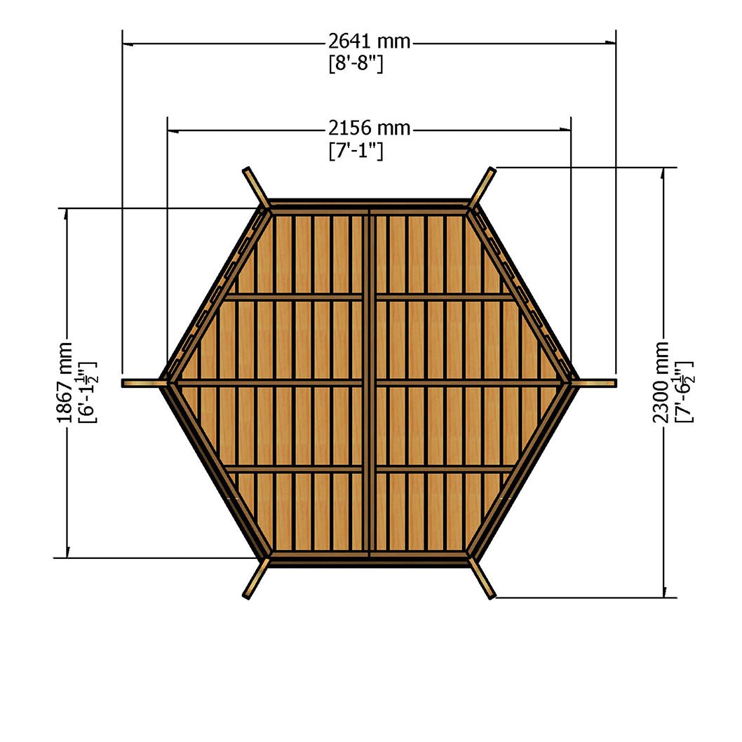 Shire 7x6ft Arbour - JJ Building Materials