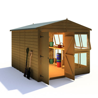 Shire 8 x 10ft Sun Hut Potting Shed - JJ Building Materials