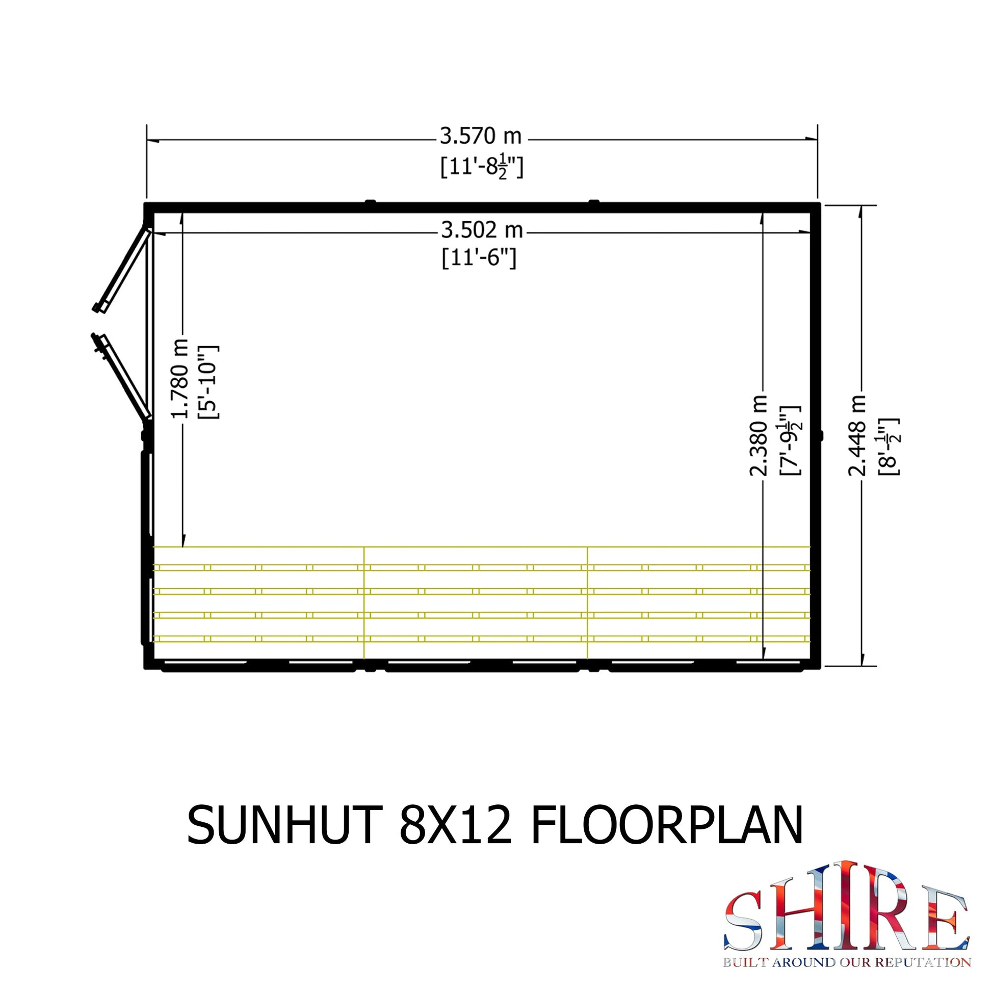 Shire 8 x 12ft Sun Hut - JJ Building Materials