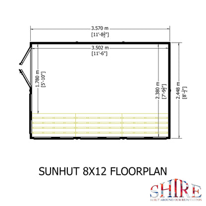 Shire 8 x 12ft Sun Hut - JJ Building Materials