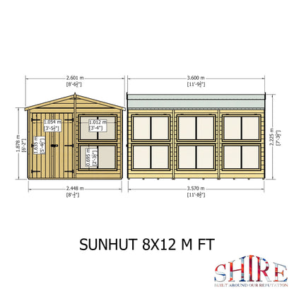 Shire 8 x 12ft Sun Hut - JJ Building Materials