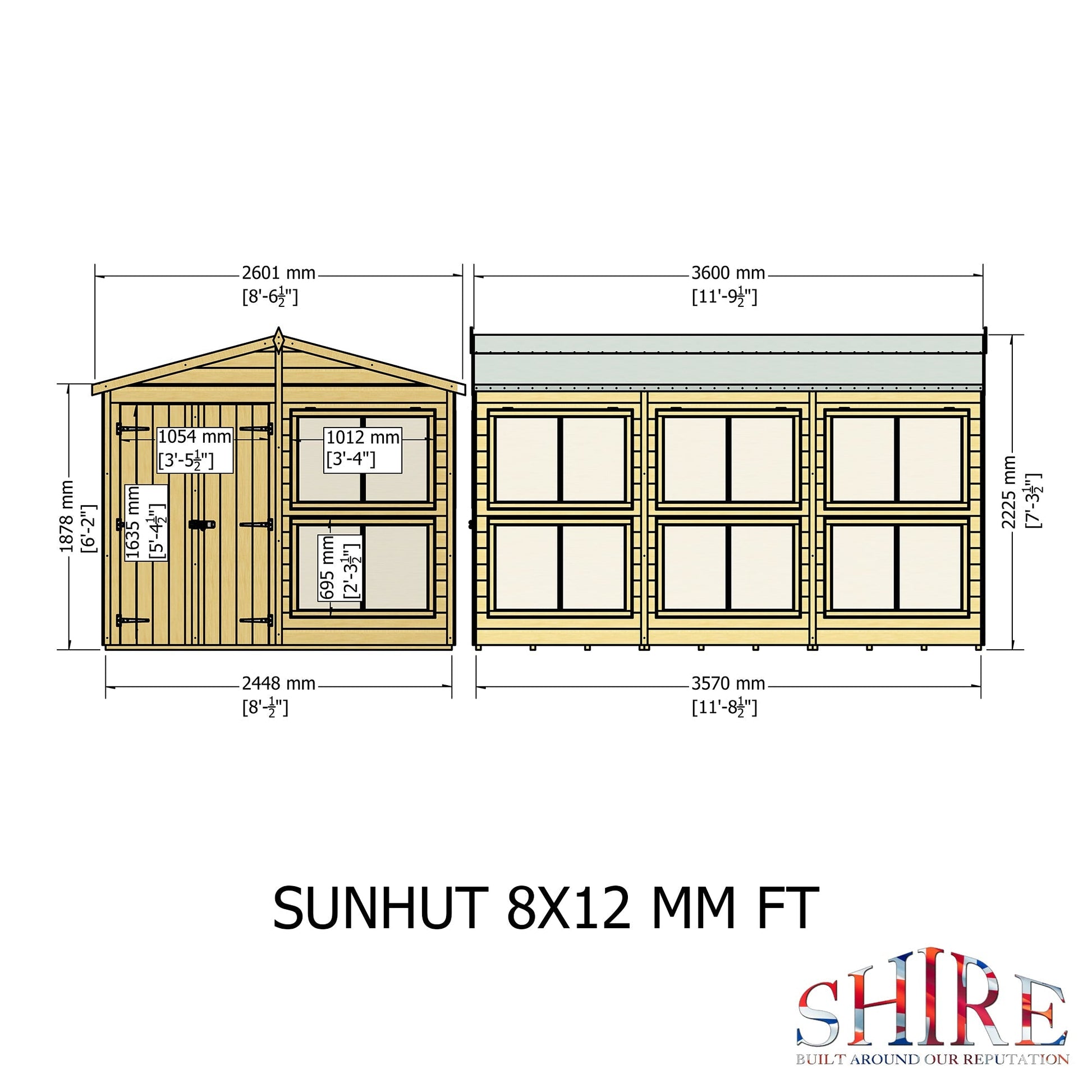 Shire 8 x 12ft Sun Hut - JJ Building Materials