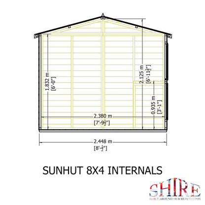 Shire 8 x 4ft Sun Hut - JJ Building Materials