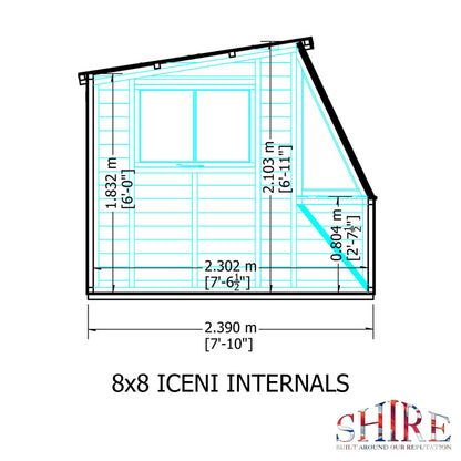 Shire 8 x 6ft Style A Shiplap Potting Shed - JJ Building Materials