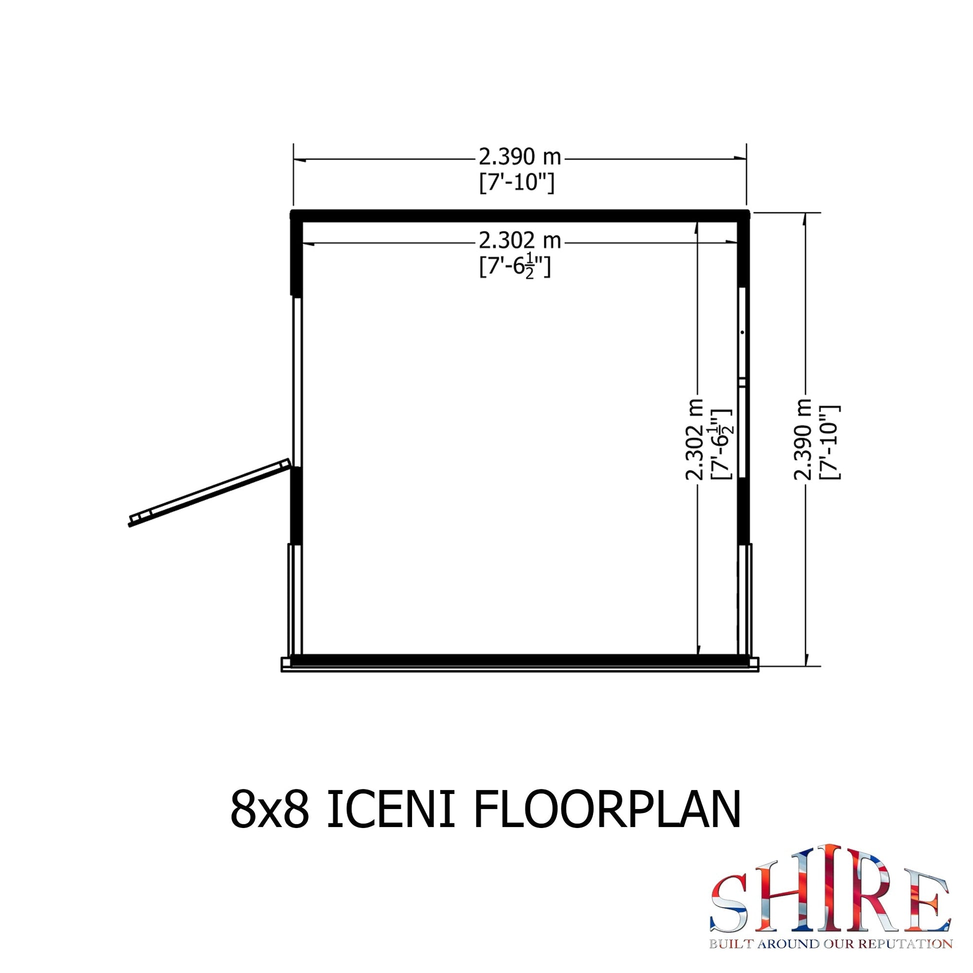 Shire 8 x 6ft Style A Shiplap Potting Shed - JJ Building Materials
