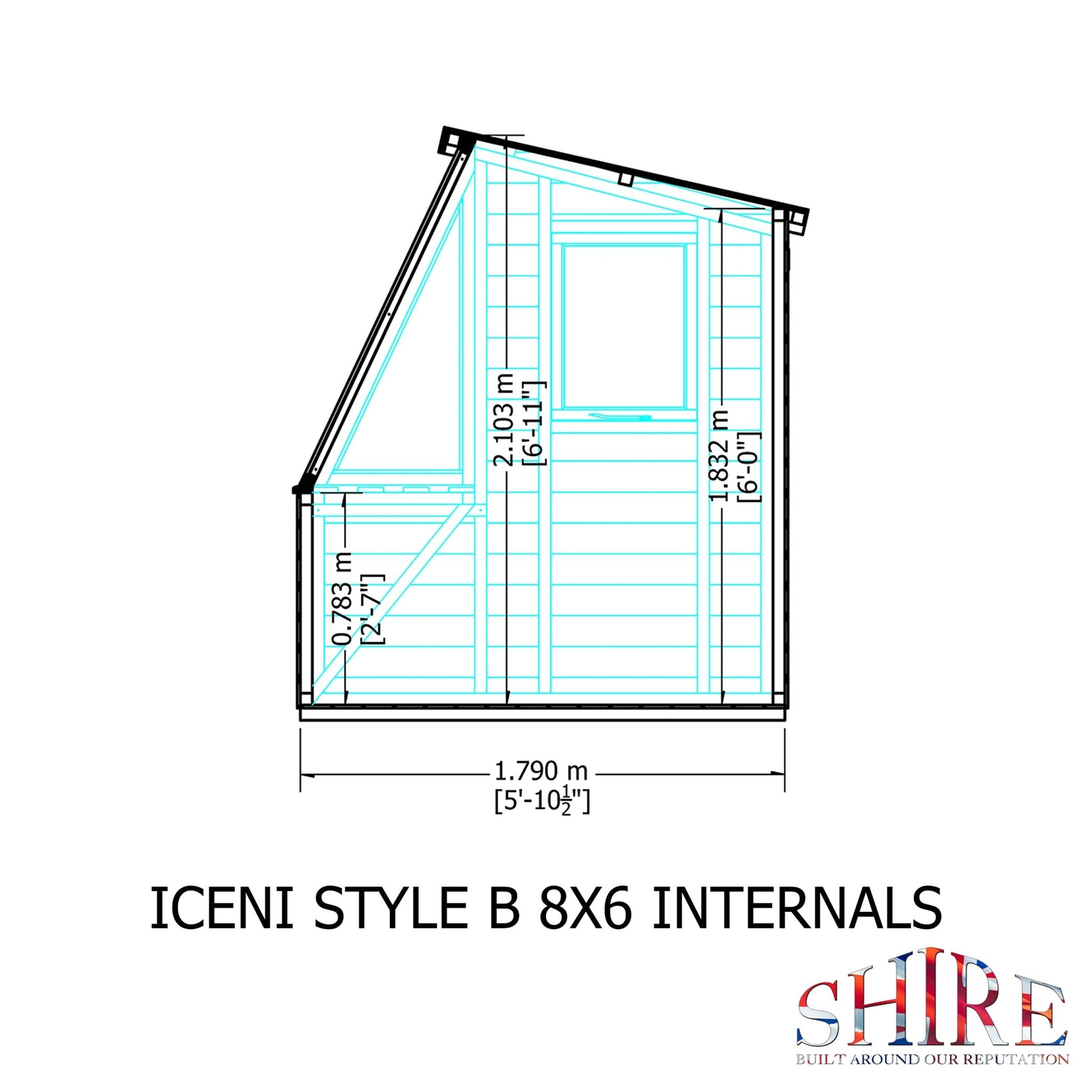 Shire 8 x 6ft Style B Shiplap Potting Shed - JJ Building Materials