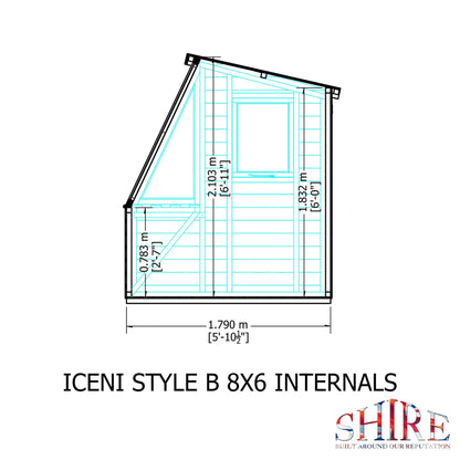 Shire 8 x 6ft Style B Shiplap Potting Shed - JJ Building Materials