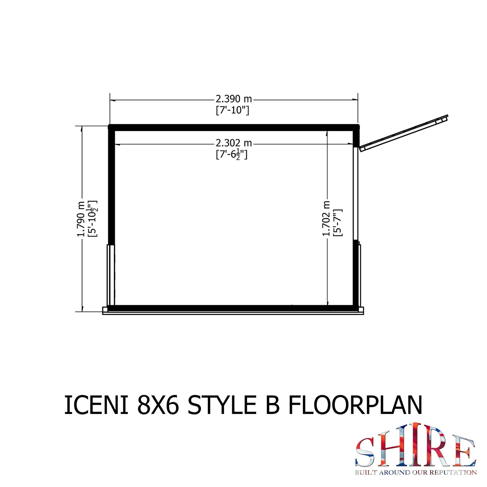 Shire 8 x 6ft Style B Shiplap Potting Shed - JJ Building Materials
