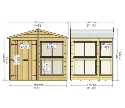 Shire 8 x 6ft Sun Hut - JJ Building Materials