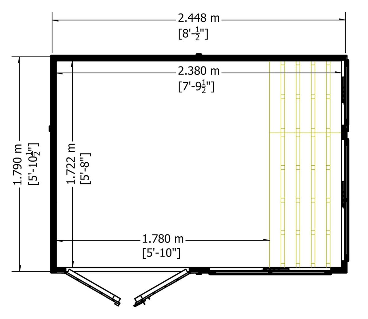 Shire 8 x 6ft Sun Hut - JJ Building Materials