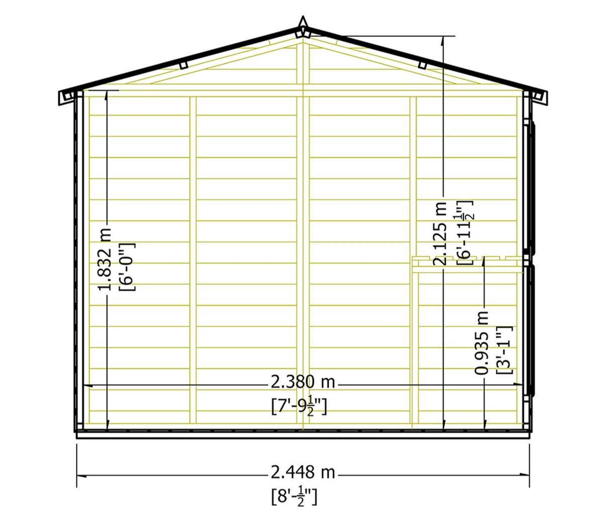 Shire 8 x 6ft Sun Hut - JJ Building Materials