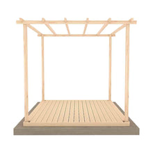 Shire 8 x 8ft Ivy Pergola Kit with Decking - JJ Building Materials