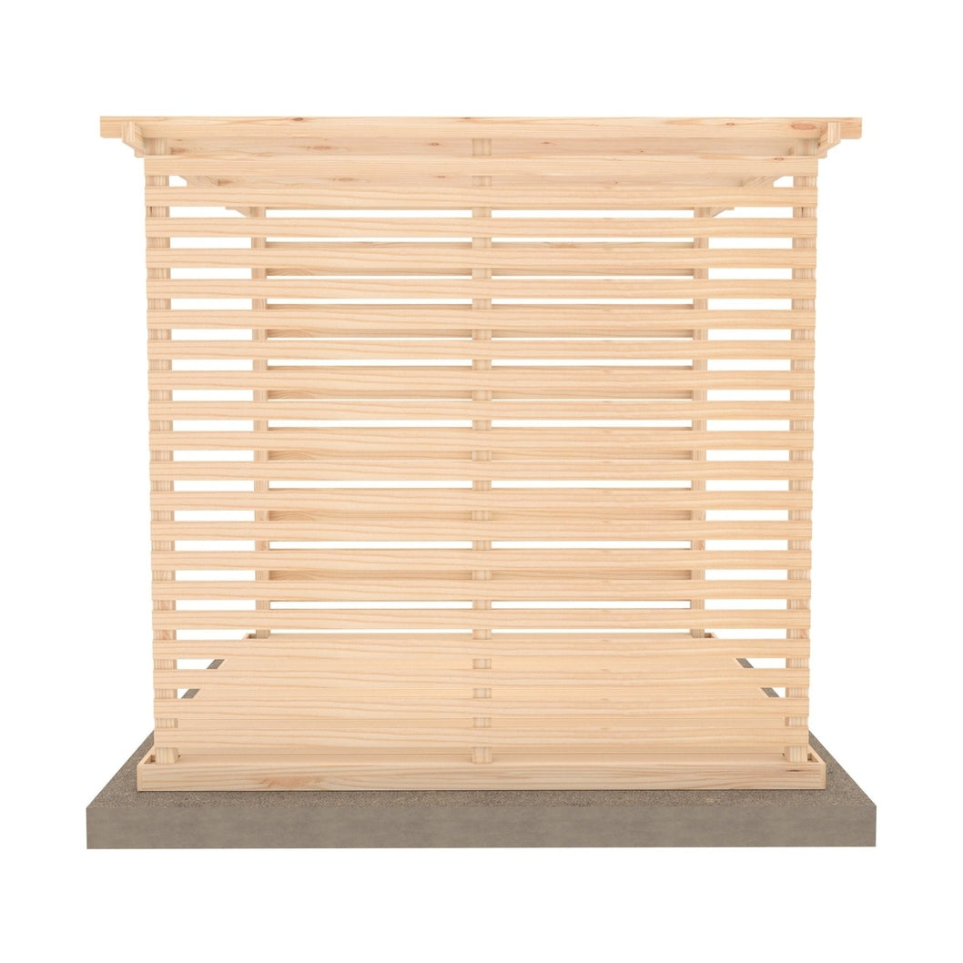 Shire 8 x 8ft Ivy Pergola Kit with Decking and Sides - JJ Building Materials