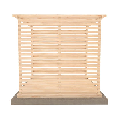 Shire 8 x 8ft Ivy Pergola Kit with Decking and Sides - JJ Building Materials