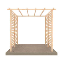 Shire 8 x 8ft Ivy Pergola Kit with Sides - JJ Building Materials