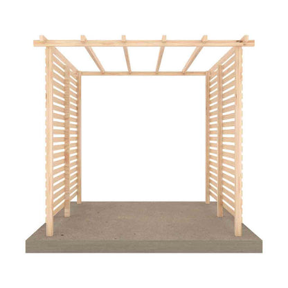 Shire 8 x 8ft Ivy Pergola Kit with Sides - JJ Building Materials