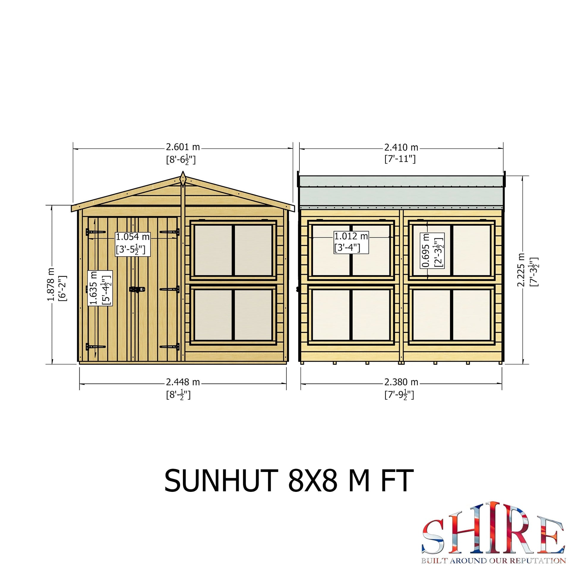 Shire 8 x 8ft Sun Hut - JJ Building Materials