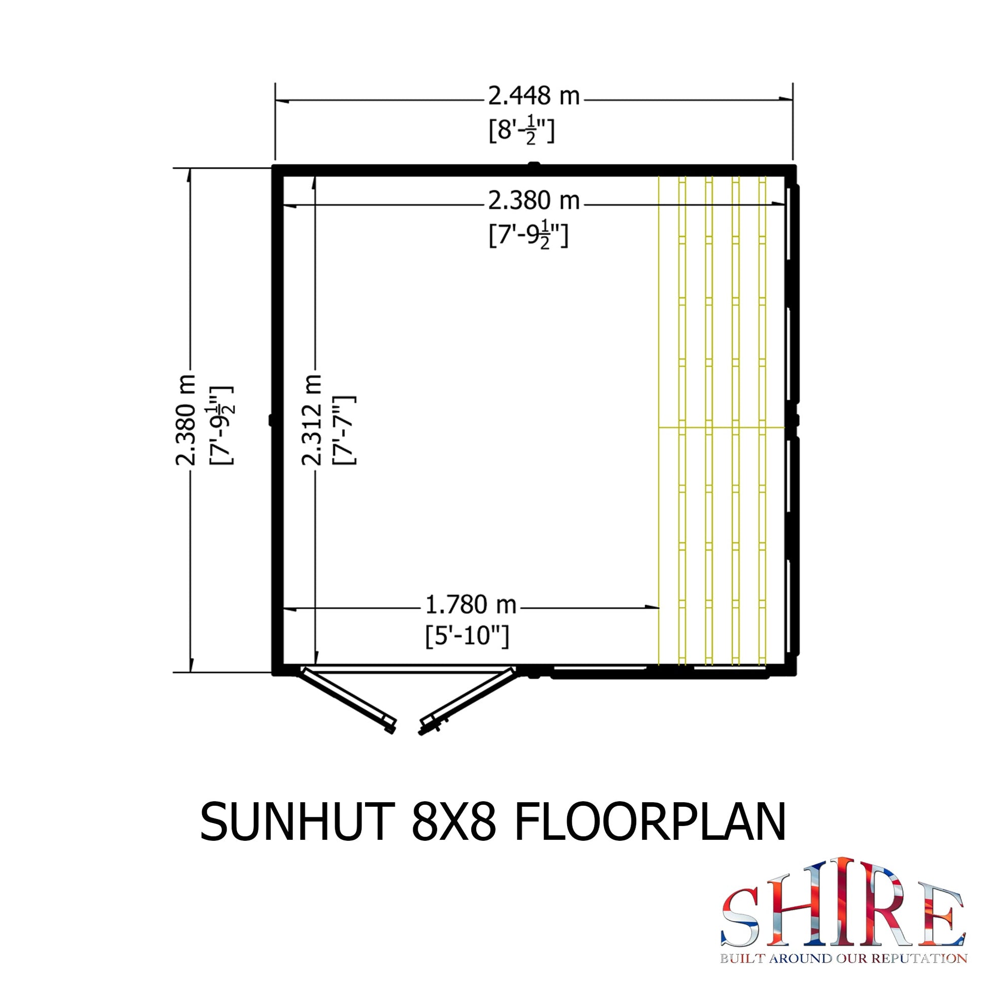 Shire 8 x 8ft Sun Hut - JJ Building Materials