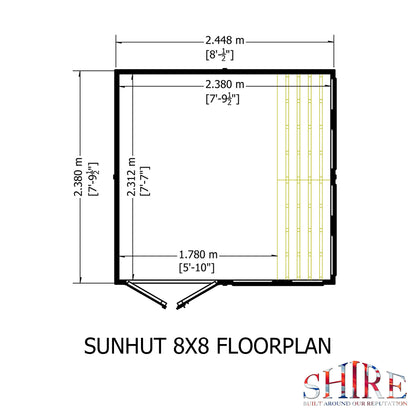 Shire 8 x 8ft Sun Hut - JJ Building Materials