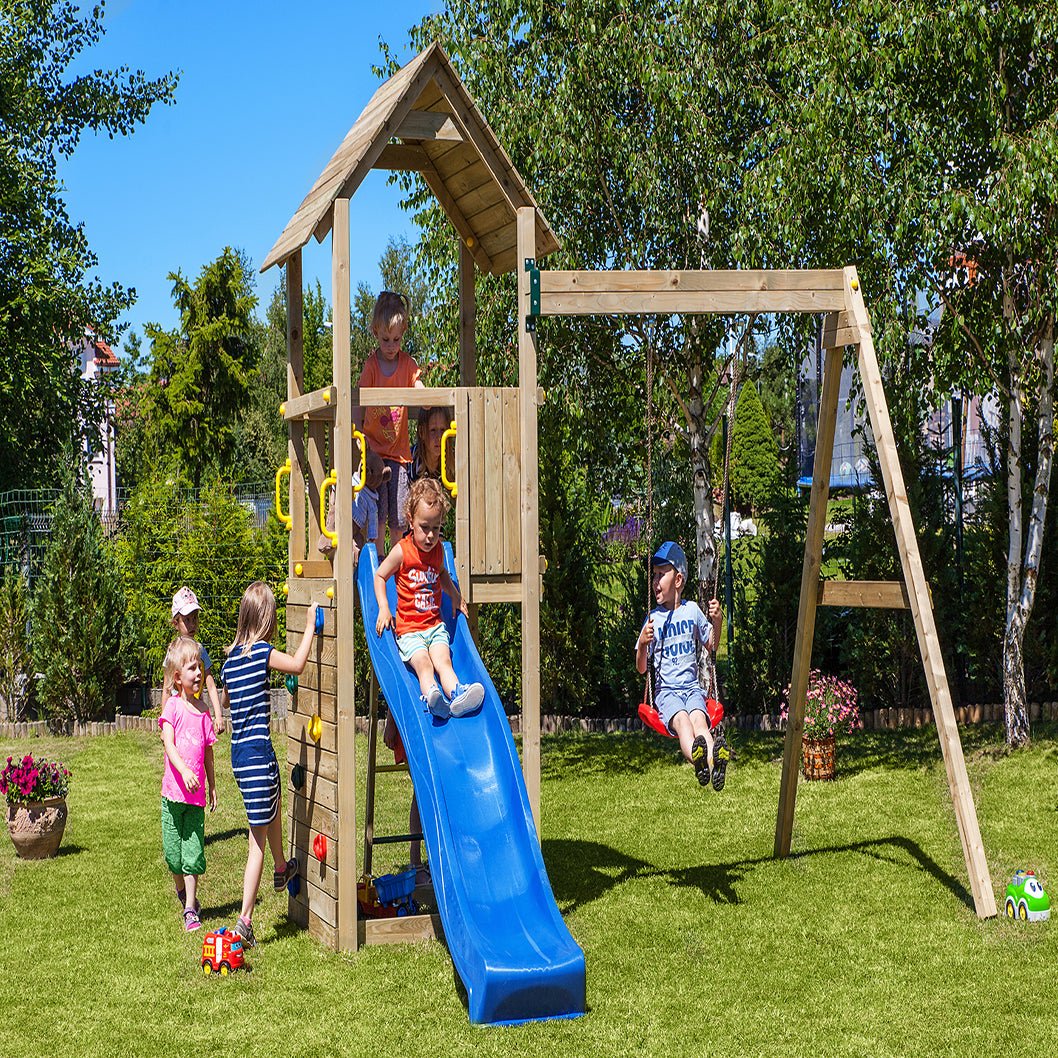 Shire Adventure Peaks Fortress 2 (Carol 2) Climbing Frame & Slide - JJ Building Materials