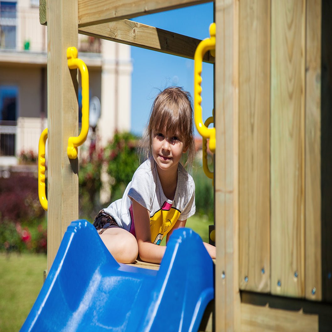 Shire Adventure Peaks Fortress 2 (Carol 2) Climbing Frame & Slide - JJ Building Materials